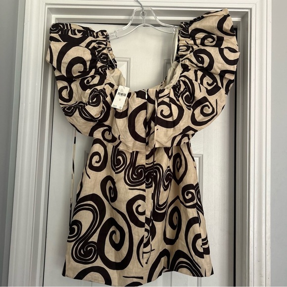 NEW NWT The Wolf Gang Dresses The Wolf Gang Mirador Mini Dress Size Medium Linen - Picture 10 of 10